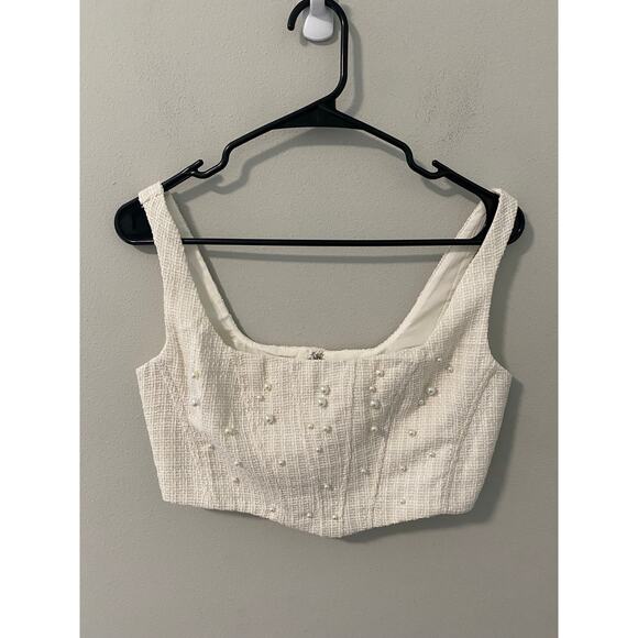 New Altar'd State Tweed Pearl Matching Set Size XL - Picture 2 of 6